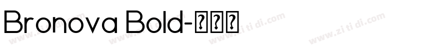 Bronova Bold字体转换
